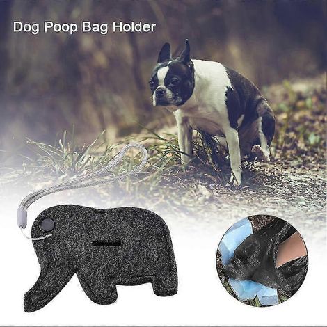 Distributeur de sacs à déjections canines portable, distributeur de sacs à déjections canines en forme d'éléphant. (1/5)