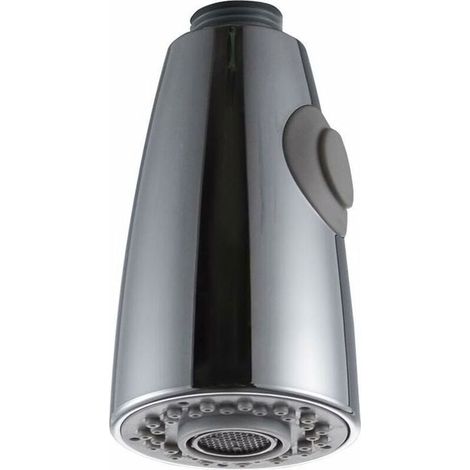 BelleRise - Deux Fonctions Robinet Cuisine Remplacement Extractible pour Douchette Evier Cuisine tête de pulvérisation en chrome 1/2"L'interface (1/5)