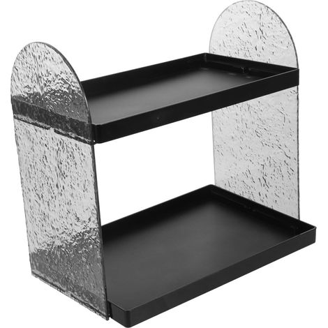 Étagère de rangement à maquillage double couche Yardenfun, motif glaci (1/5)