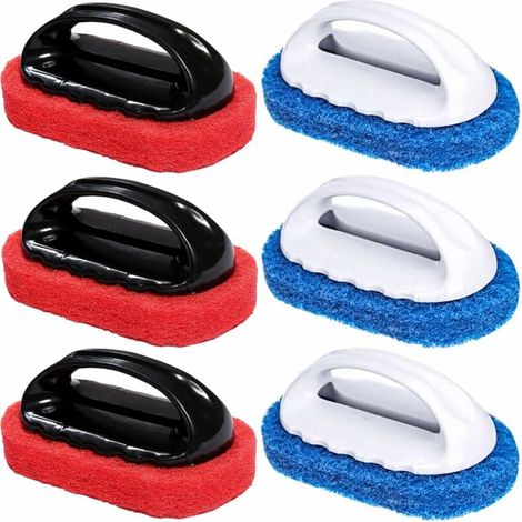 Brosse de Nettoyage 6 Pièces Brosse Nettoyage Salle de Bain Brosse à Récurer Brosse Evier Brosse Salle de Bain Brosse Vaisselle Brosse a Recurer Brosse a Nettoyage Eponge pour Cuisine (1/5)