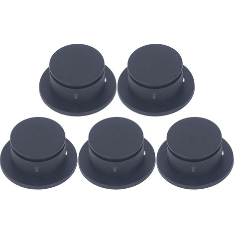 5 pièces bouchons de dérive ronde pour planche de surf, bouchon de leash remplacement pour longboard noir (1/5)