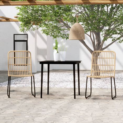 Salon de jardin 3 pcs - Mobilier de jardin - Ensemble de salle à manger de jardin Chêne Chic-462999 (1/5)