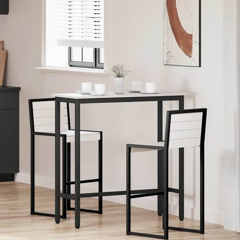 Tisch Weiß 100 x 40 x 101 cm Ingenieure Holz und Stahl