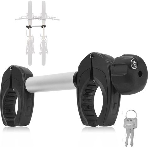 Support de cadre universel pour porte-vélos, long 32 cm, verrouillable, en aluminium, compatible avec les vélos et les motos cross (1/5)