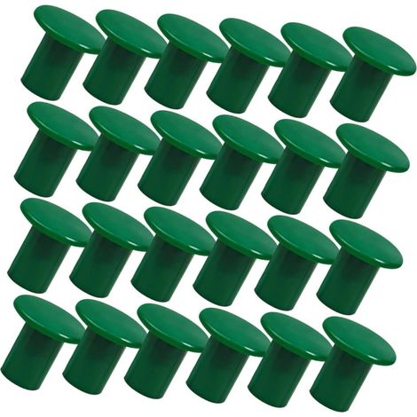 24 Pièces Protections pour Tuteurs De Jardin Manchons Plastique Ronds pour Bâtons De Jardin Protections pour Clôtures Extérieures Et Petits Embouts (1/5)