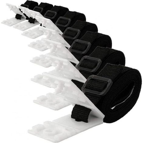 Piscine solaire Couverture bobine Kit fixation piscine rouleau bobine Cover Set Couverture solaire sangles Set au sol Piscine [168]