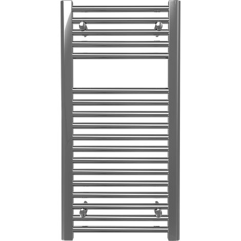 RADOX Sèche-serviette eau chaude mural vertical - SCALA N CHROME - 800 x 400 mm - 18 tubes - 316 W (1/3)