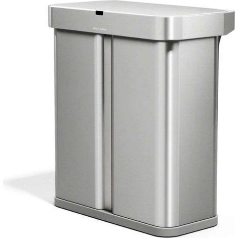Simplehuman - Poubelle sans contact 58 l, inox mat ST2050 (1/5)
