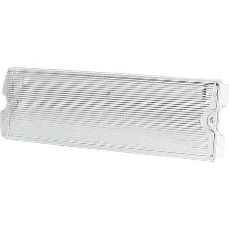 LAMPADA EMERGENZA DA PARETE 3W / 16 led - cm.34,6 x 10,7 x 6 - VTAC