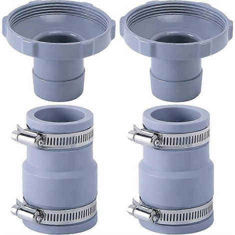 Set mit 2 Pool-Staubsauger-Schlauchadaptern B, Ersatzadapter für 1,25-Fuß- und 1,5-Fuß-Schläuche, Skimmer-Filterpumpe (1/5)