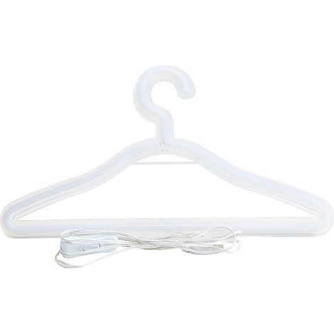 Cintre Lumineux - Support À Vêtements Avec Éclairage Néon - Décoration Murale Pour Chambre De Mariage - 39 X 21 X 2 Cm - 1 Pièce