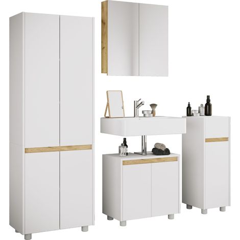 4-tlg. Badmöbel Set Komplett Cosila XL