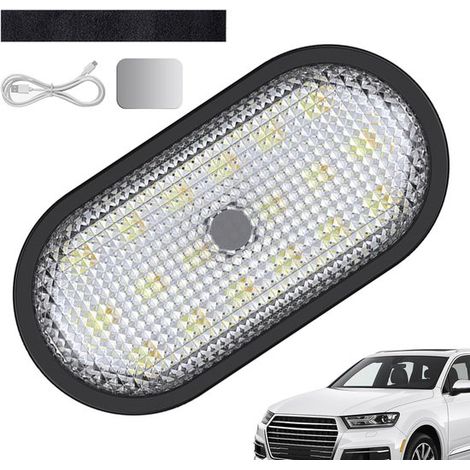 Luces de techo para el interior del coche,Lámpara de techo LED recargable por USB,sistema de iluminación ambiental de 6 colores (1/5)