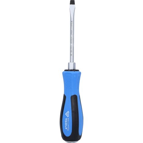 BRILLIANT TOOLS Destornillador ranurado con tapa de impacto 6,0 x 100 mm - BT031051
