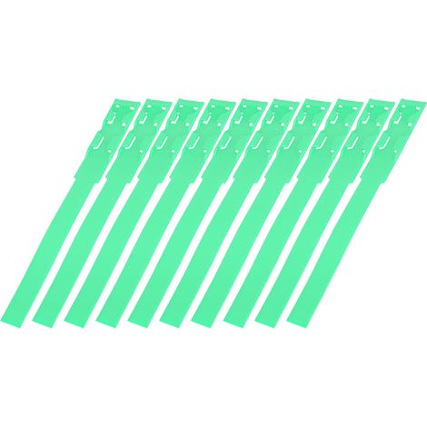 Lot de 10 colliers d'identification pour bovins (anneaux de marquage) - Fournitures pour l'élevage - Vert (1/5)