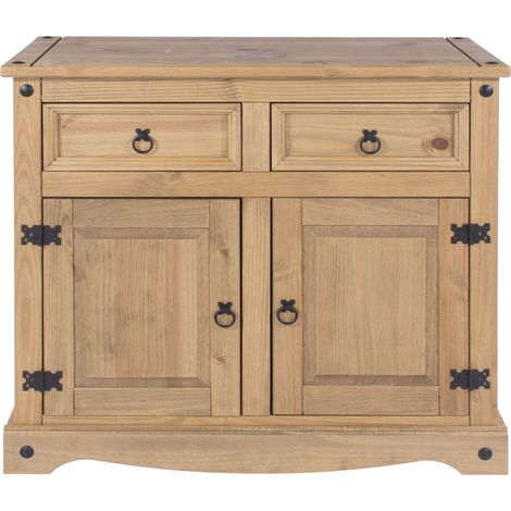 Corona Small Sideboard - Pine - 91 x 43 x 80.6 cm - Antique Waxed Pine (1/5)