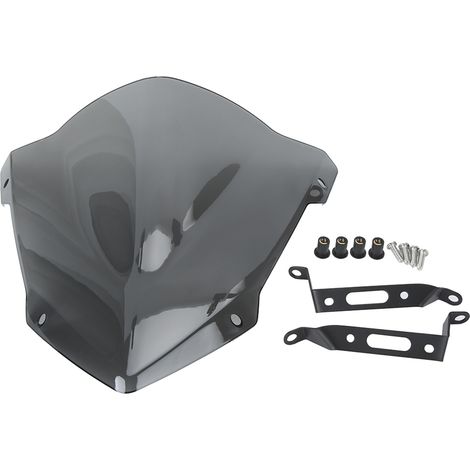 Pare-brise moto gris clair style sport ajouté pour YAMAHA MT-07 / FZ-07 2018-2020 (1/5)