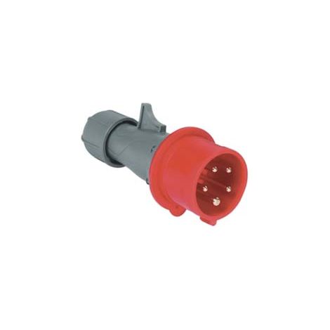 SPINA INDUSTRIALE VOLANTE ROSSO 3P+N+E CEE IP44 16A colore rosso