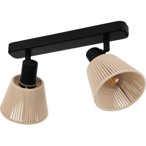 Plafonnier, 2 spots orientables, lampe de plafond pour salon (1/3)