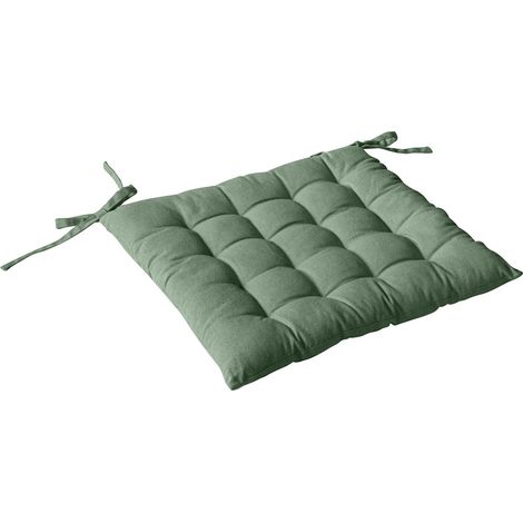 Galette de chaise carrée capitonnée en coton PANAMA