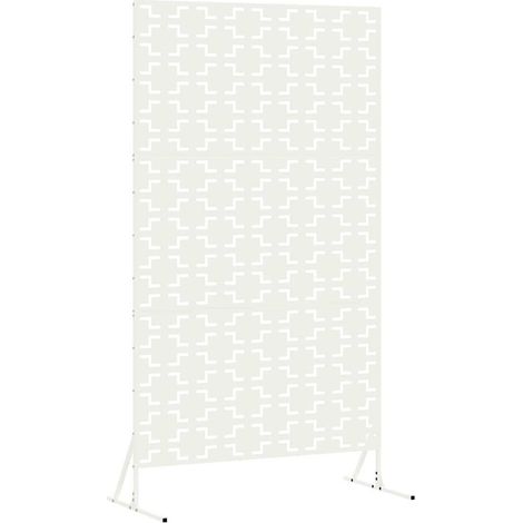 Maison Exclusive - Sichtschutz Weiß 100 x 50 x 180 cm Stahl