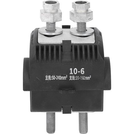 Connecteur de perçage d'isolant aérien 10 kV, connecteur d'épissure de câble haute/basse tension, pince de mise à la terre JBC10‑6 (1/5)