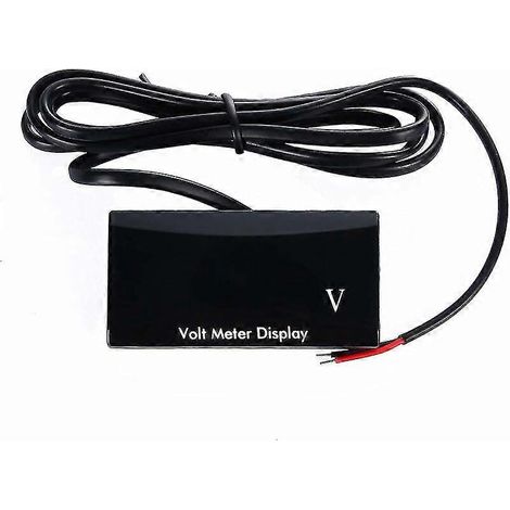 KINZON 12V Voiture numérique voltmètre tanche DC 12V voltmètre LED pour Voiture Moto Tension voltmètre jauge (Bleu LED)() (1/4)