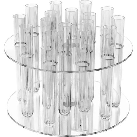Vase hydroponique en forme de tube à essai transparent, pot de fleurs pour la maison ou le bureau (1/4)