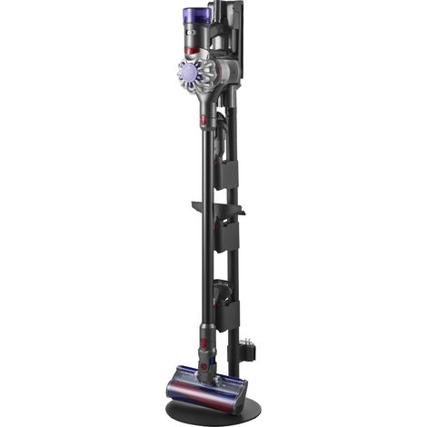 Support d'Aspirateur pour Dyson V7, V8, V10, V11, V12, V15, Porte-aspirateur Vertical Stable avec Accessoires, 3 Clips de Rangement de Brosses, 4 Patins Antidérapants, pour Espaces Restreints (1/5)