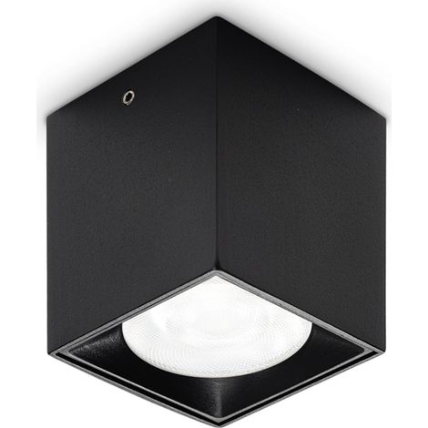 Plafoniera Contemporanea Dot Alluminio Nero Led Integrato 4W 3000K Ip20
