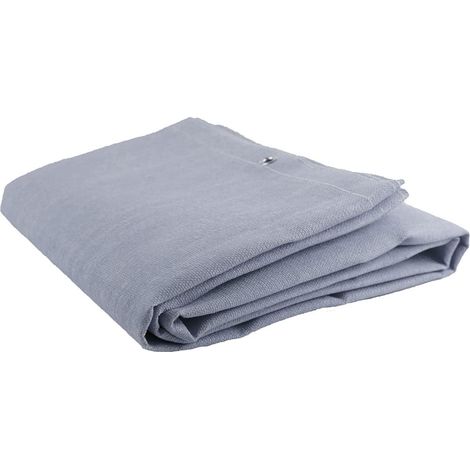 JACKSON SAFETY Saldatura e rettifica coperta protettiva PU rivestito in fibra di vetro, 1m x 1m 550°C temperatura di lavoro, con occhielli per appendere J2716