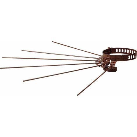 10 x STENDIBIANCHERIA A RAGGIERA D 8/14 CM MARRONE