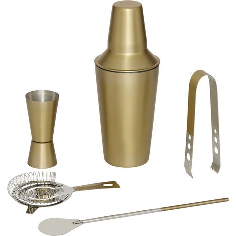 Coffret à Cocktails 5 pièces "Gold" 19cm Doré (1/5)