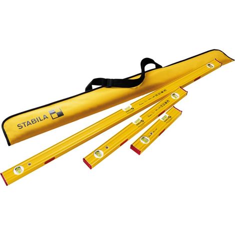 STABILA Wasserwaagen PRO SET 80 ASM, 120 cm / 60 cm / 30 cm / Tasche - 19716
