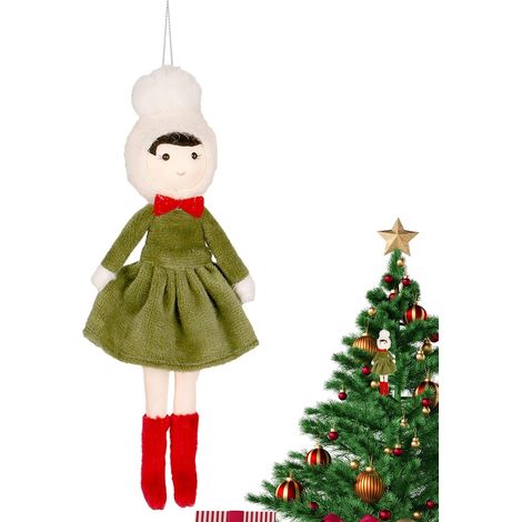 Décorations de Sapin de Noël Ornements de Suspendus en Peluche pour Arbre Décoration Maison Mignonne pour Halloween Anniversaire Action de Grâce Entrée Familles Adultes Intérieur Extérieur (1/5)