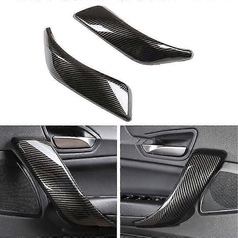 Pour BMW Série 1 et 2 F20 F21 F22 F23 2012 - 2017 - 2 poignées de porte intérieures style fibre de carbone - Accessoires (1/5)