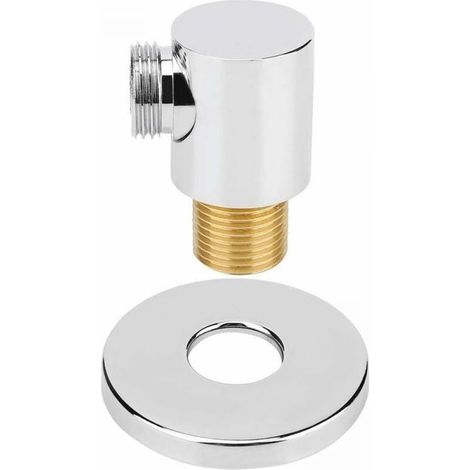 Connecteur de Douche-connecteur de Tuyau de Douche Mural en cuivre Domestique coude Mural Accessoires de Salle de Bain G1/2in (1/5)