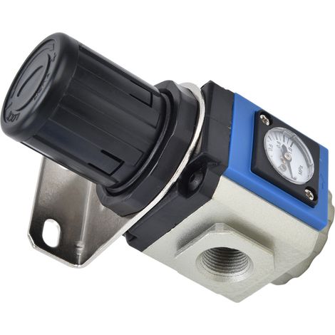 Régulateur de pression pour compresseur d'air en alliage d'aluminium avec manomètre 0,05‑0,9 MPa GR300-10