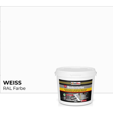 Pintura vial IsolBau para hormigón, color blanco, 4 kg. (1/5)