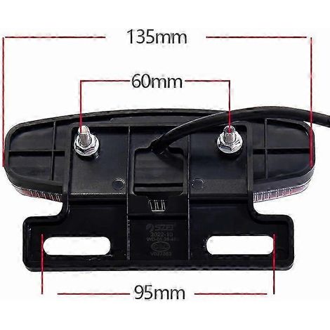 Feu arrière pour vélo électrique 36V/48V, feu arrière LED pour moto, feu stop, clignotant séquentiel, feu pour véhicule motorisé 48V SZRH AM