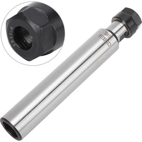 Porte-mandrin à pince en acier allié au chrome-molybdène, tige d'extension droite ER11A-100L(C20) (1/5)