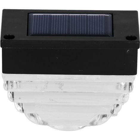 4er-Set IP65 wasserdichte Solarleuchten für Terrasse, Garten, Hof – Schwarz, Warmlicht & RGB-Modus, Außendekoration (1/5)