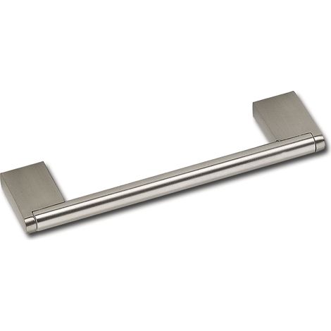 Griff Elth ø 10 mm, LA 128 mm, B 148 mm, Edelstahl/Sockel ZN geb./Edelst. Effekt