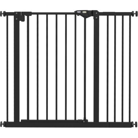 Türschutzgitter für Hunde, Absperrgitter, Schutzgitter für Haustiere, Metall, Kunststoff, ,74-80/87-94 cm, Schwarz
On-Site