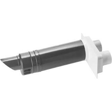 Burgerhout prise murale concentrique avec adaptateur 2x80mm 80/125mm l=675mm