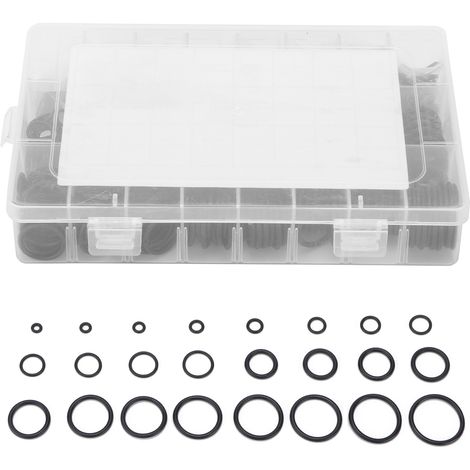 Packung mit 800 Nitrilkautschuk-O-Ringen, Sortiment an Dichtungen für Werkzeugmaschinen, Automobile und Landmaschinen. (1/5)
