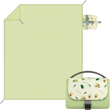 Manta impermeable para picnic，esterilla para picnic，lona para el suelo del camping，repelente de arena，147,5 x 208,5 cm (1/2)