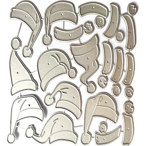 Matrice de Découpe Chapeau de Noël pour Scrapbooking et Cartes (1/3)
