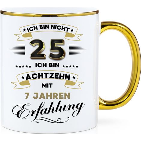 Tazza divertente, regalo per il 25° compleanno (1/2)