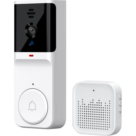 Caméra de sonnette intelligente avec visualisation nocturne infrarouge 2,4 G WiFi sans fil vidéo Bell TY APP appelle interphone bidirectionnel longue portée de transmission pour villa, maison,